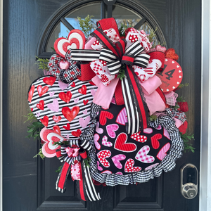 Handmade Valentine Heart Wreath