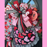 Handmade Valentine Heart Wreath