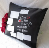 7-Panel Love to the Moon and Back Pillow