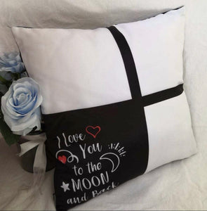 3-Panel Love to Moon and Back Pillow